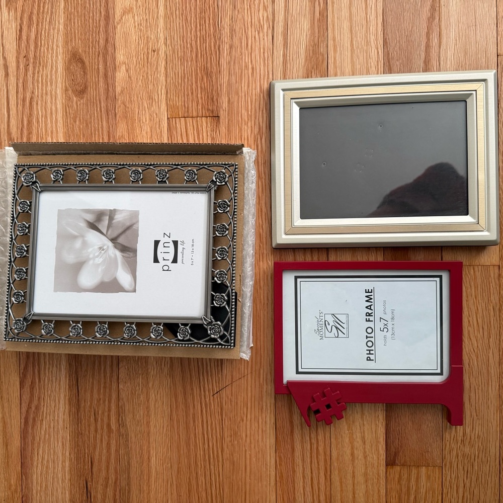 Set of 3 5x7 Photo Frames